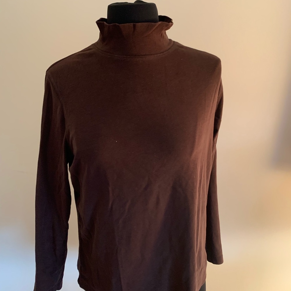 Kate hill brown fun turtleneck